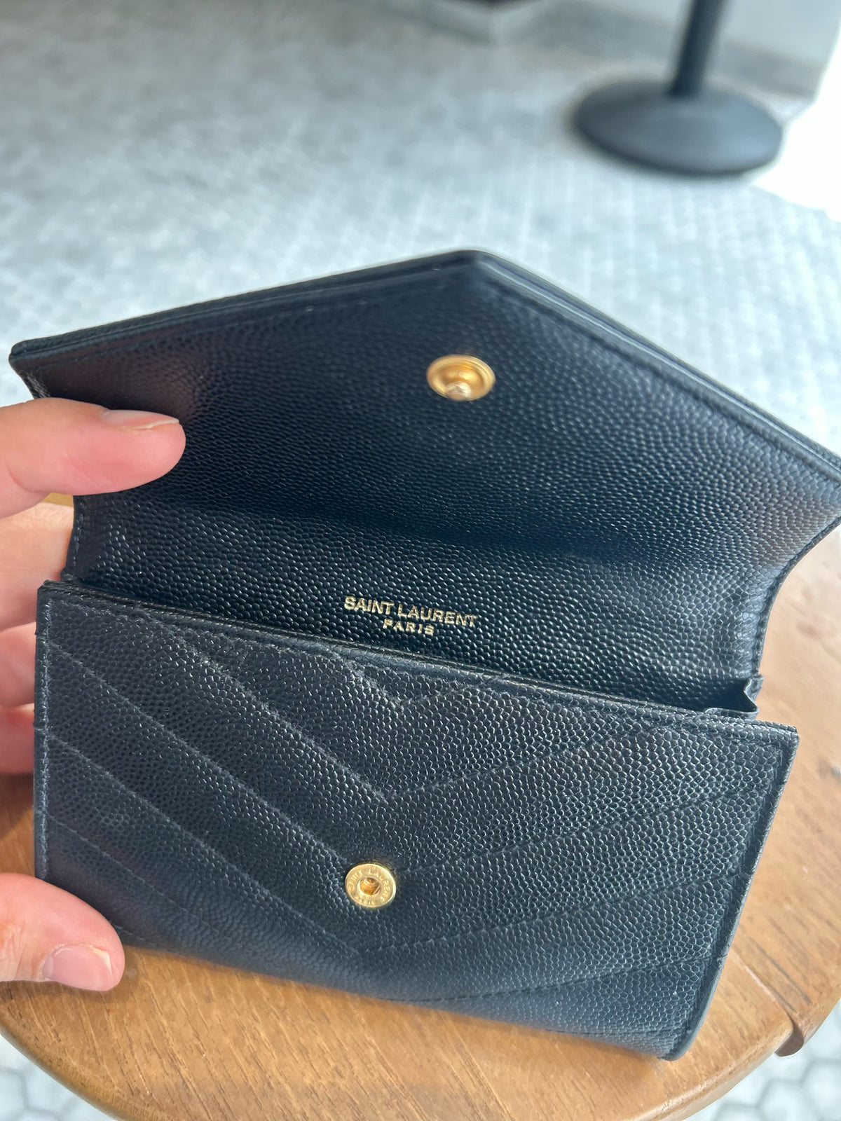 *SAINT LAURENT Wallet - Lambskin leather