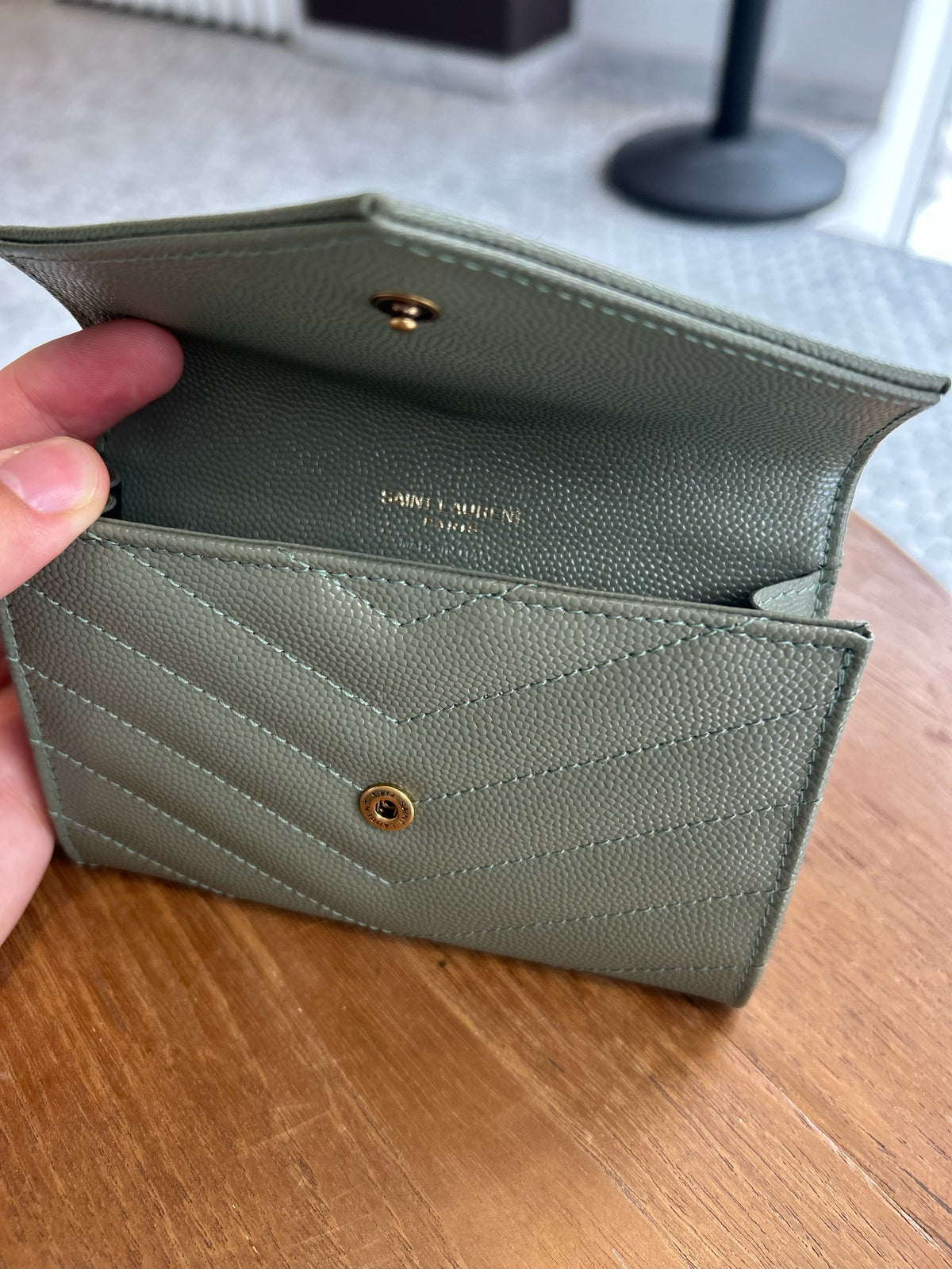 *SAINT LAURENT Wallet - Lambskin leather
